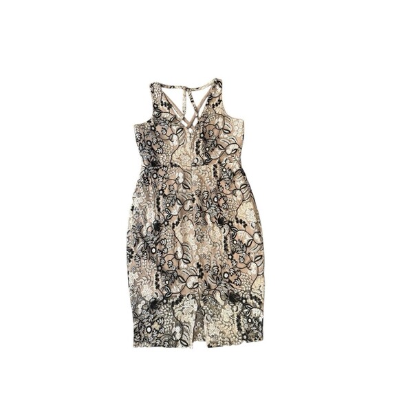 Marciano Los Angeles Womens Sz 14 Sequin Floral ￼Lace Overlay Dress - Picture 2 of 6